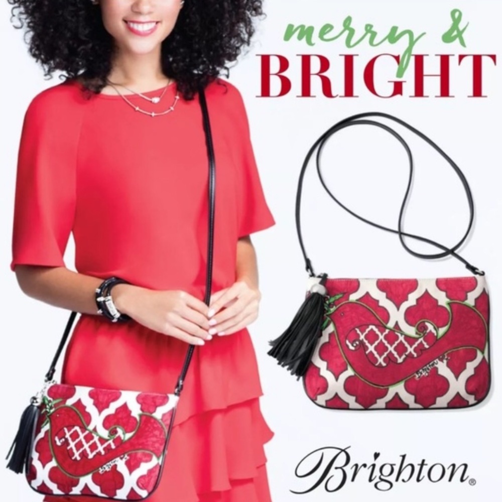 BRIGHTON Love Dove Pouch Crossbody Bag NWT